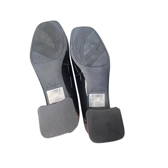 CLARKS NYTA 45 JAZZ HEELS WOMEN SHOES BLACK SIZE 8.5 EUC FAST SHIPPING - Picture 15 of 16